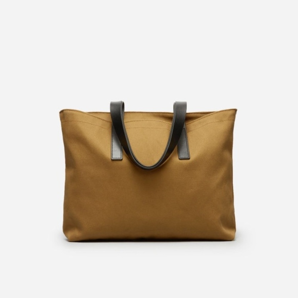 Everlane Twill Zip Tote in Ochre